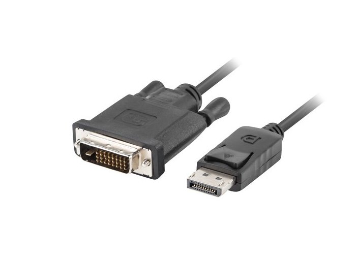Kabel DisplayPort v1.2 DVI-D(24+1) 1.8M czarny CA-DPDV-10CU-0018-BK