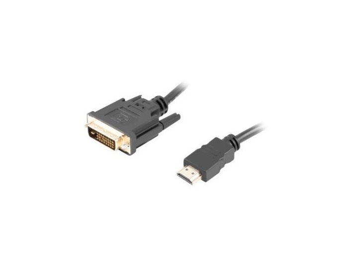 Kabel HDMI(M)-DVI-D(M) DUAL LINK 1.8 M czarny