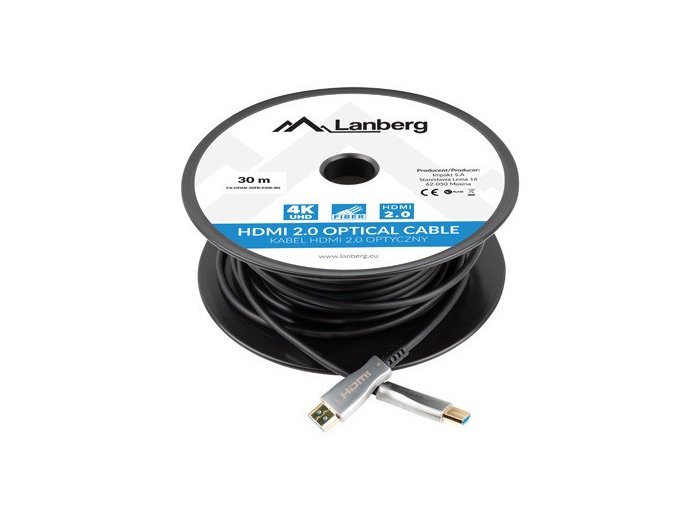 Kabel HDMI M/M v2.0 CA-HDMI-20FB-0300-BK 30m czarny