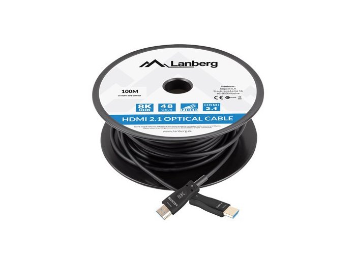 Kabel HDMI M/M v2.1 100M 8K czarny optyczny AOC