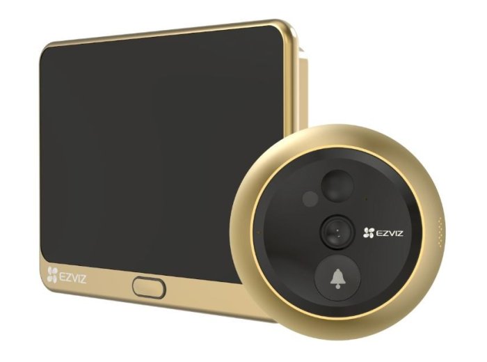 Bezprzewodowy dzwonek do drzwi z wizjerem DP2C (Golden)