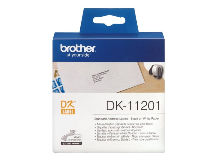 BROTHER DK11201 Taśma Brother STANDARD ADDRESS LABEL 29MM X 90MM X 400