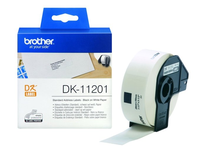 BROTHER DK11201 Taśma Brother STANDARD ADDRESS LABEL 29MM X 90MM X 400