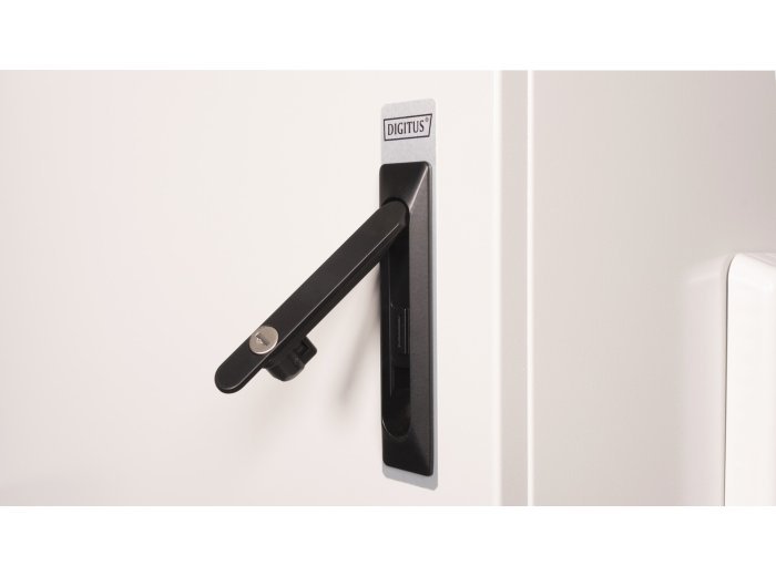 Digitus Szafa sieciowa wisząca 19" 9U rack 600x600, drzwi pełne, szary, niedzielona, złożona, IP55, 100kg