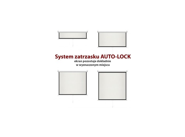 Ekran ręczny półautomat 4:3 72" 145x110cm MS-72 4:3