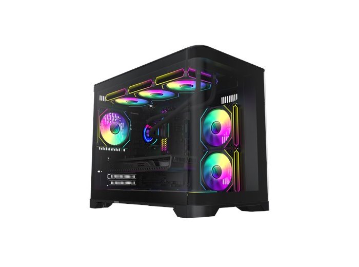 GameMax HYPE-M BK zabezpieczenia & uchwyty komputerów Micro Tower Czarny