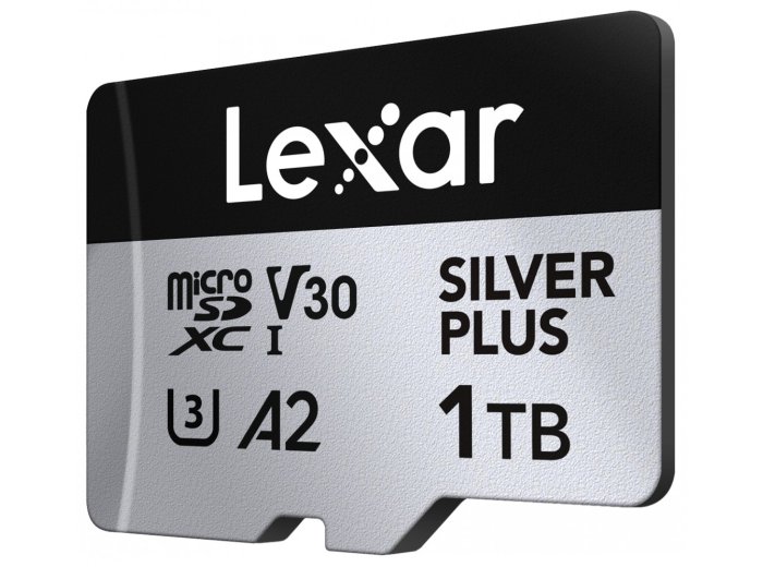 Karta pamięci microSD 1TB C10 A2 U3 V30 205/150MB/s Silver Plus