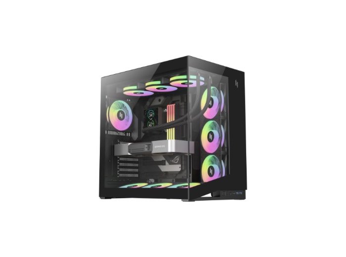 GameMax NEX C56 BK zabezpieczenia & uchwyty komputerów Midi Tower Czarny