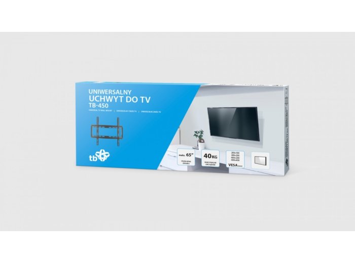 Uchwyt TV TB-450 do telewizora do 65 cali 40kg max VESA 400x400