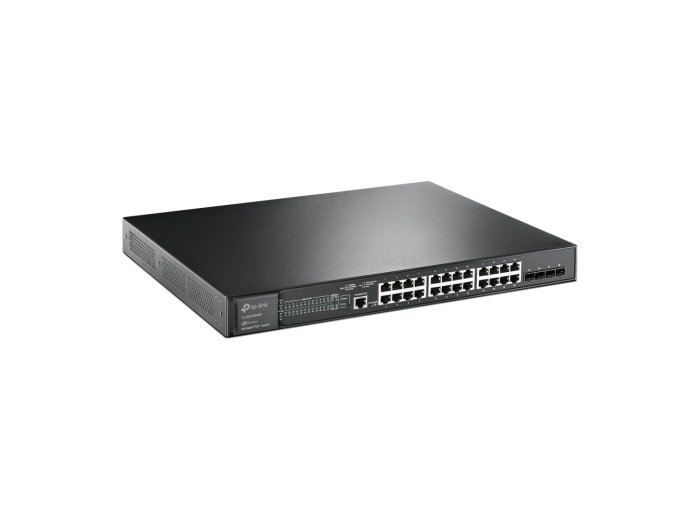 TP-Link JetStream TL-SG3428XMP przełącznik sieciowy Zarządzany L2+ Gigabit Ethernet (10/100/1000) Obsługa PoE 1U Czarny