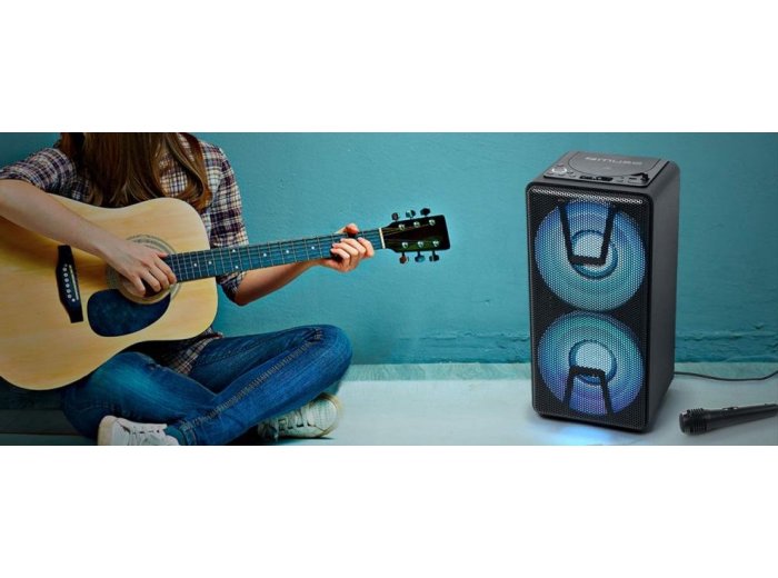 Muse M-1820 DJ przenośny system stereo 150W, Odtwarzacz mp3 Czarny