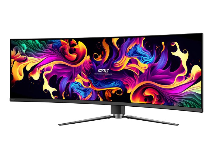 MSI MPG 491CQP QD-OLED monitor komputerowy 124,5 cm (49") 5120 x 1440 px Dual WQHD Czarny