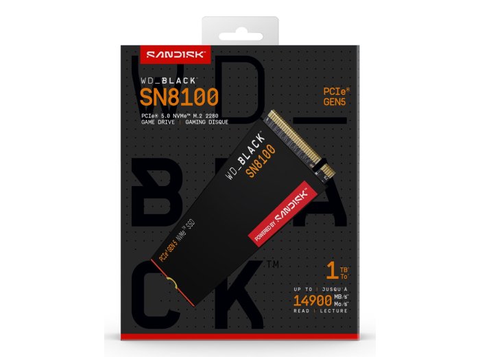 SSD WD Black SN8100 w/o HS 1TB WDS100T1X0M