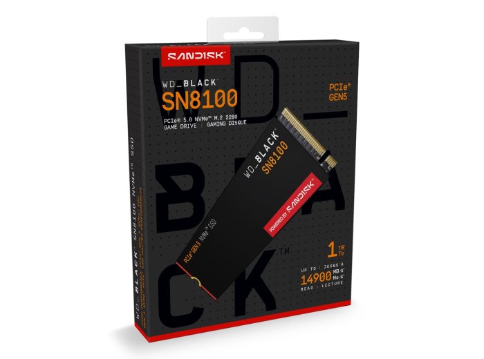 SSD WD Black SN8100 w/o HS 1TB WDS100T1X0M