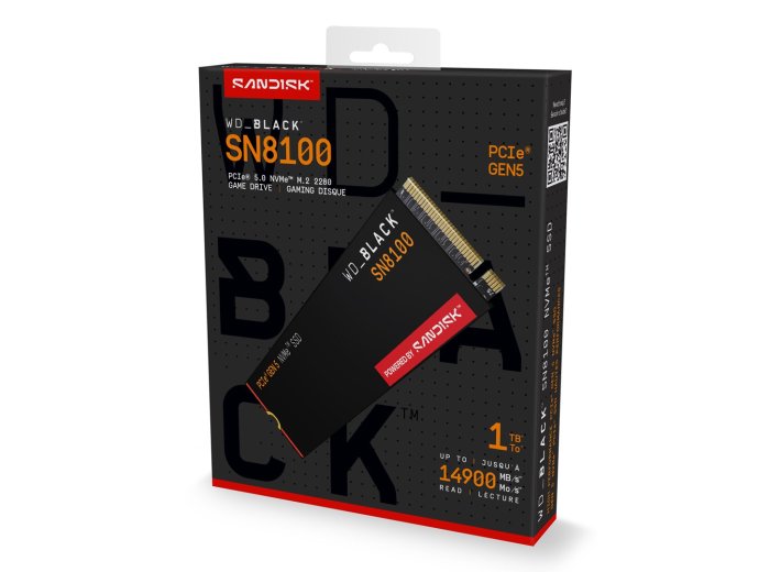 SSD WD Black SN8100 w/o HS 1TB WDS100T1X0M