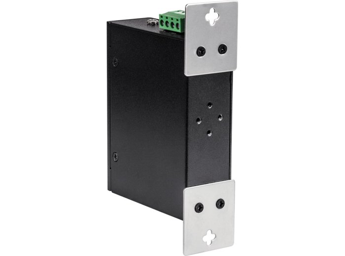 Switch TRENDnet TI-PE50 - niezarządzalny - 4 x 10/100 (PoE+) + 1 x 10/100 - możliwość montażu na szynie DIN, montaż na ścianie - PoE+ (90 W) - DC