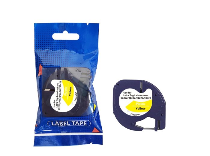 Taśma DYMO LT 59423 12mm x 4m S0721620 czarny na żółtym zamiennik