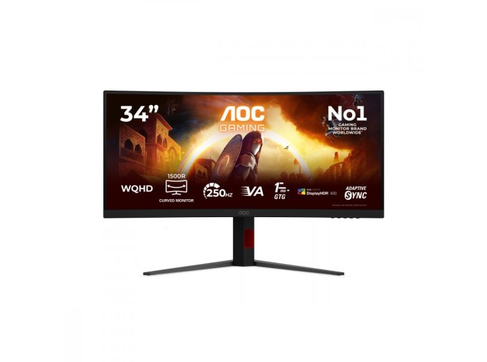 Monitor 34 cale CU34G4ZCA VA Curved 250Hz HDMIx2 DP HAS Głośniki