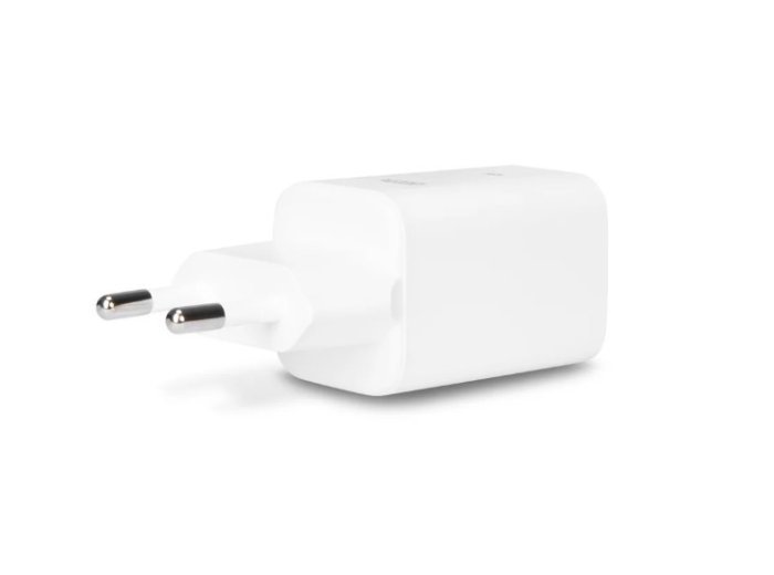 Ładowarka GaN 45W 2xUSB-C + kabel USB-C 1.5m biała