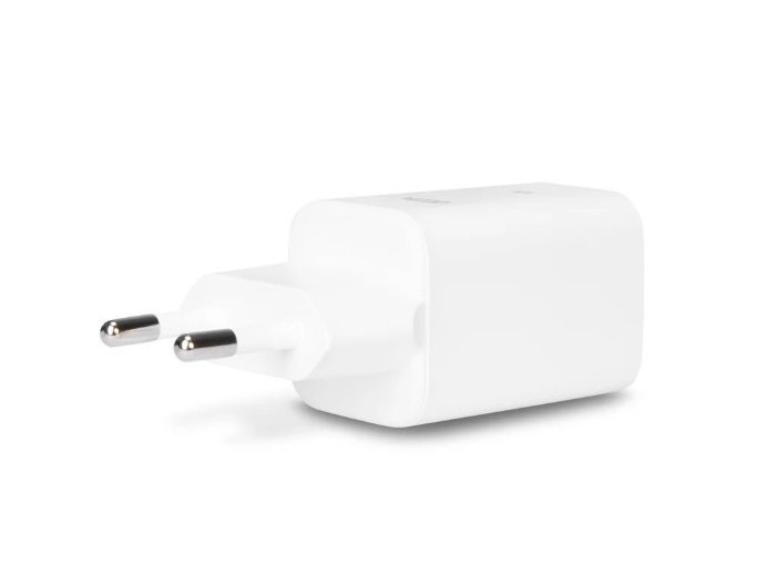 Ładowarka GaN 65W 2xUSB-C + kabel USB-C 1.5m biała