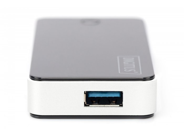 Hub USB 3.0 4-portowy SuperSpeed 5Gbps, czarny