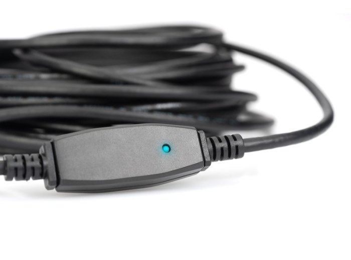 Kabel przedłużający USB 3.0 SuperSpeed Typ USB A/USB A M/Ż aktywny Czarny 10m