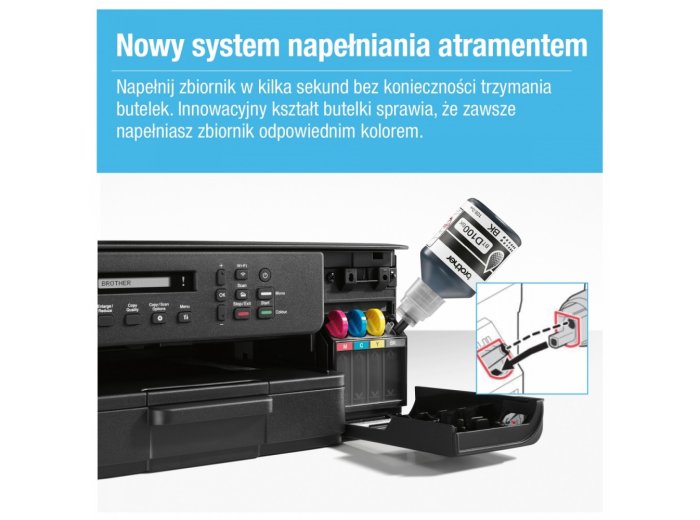 Kompaktowe urządzenie wielofunkcyjne DCP-T530DW RTS A4/USB/WiFi/16ipm/duplex