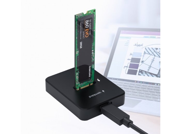 Stacja dokujaca dysków M.2 SATA i NVME USB-C