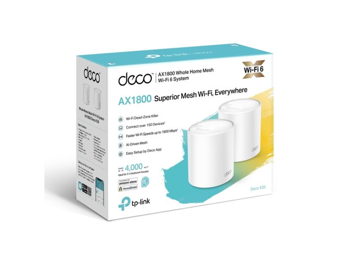 System Wi-Fi Deco X20(2-pak) AX1800