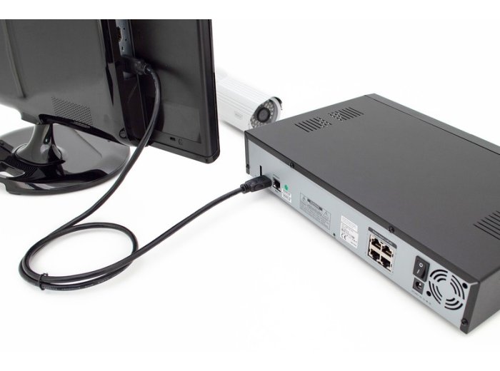 Kabel połączeniowy HDMI HighSpeed z Ethernetem 4K 60Hz UHD Typ HDMI A/HDMI A M/M czarny 5m