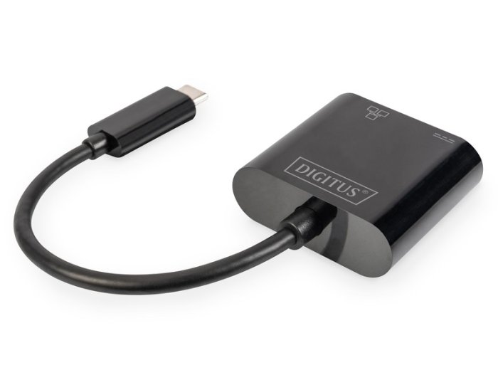 Karta sieciowa przewodowa USB 3.0 Typ C do RJ45 Gigabit Ethernet oraz 1xUSB Typ C z PD 2.0