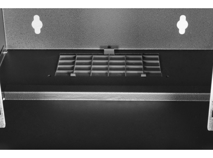 Szafa sieciowa wisząca 10 cali 6U, SOHO PRO 324 x 316 x 298 mm, nośność 60kg, drzwi szyba, niezłożona, Czarna