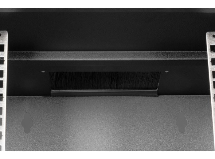 Szafa sieciowa wisząca 10 cali 6U, SOHO PRO 324 x 316 x 298 mm, nośność 60kg, drzwi szyba, niezłożona, Czarna