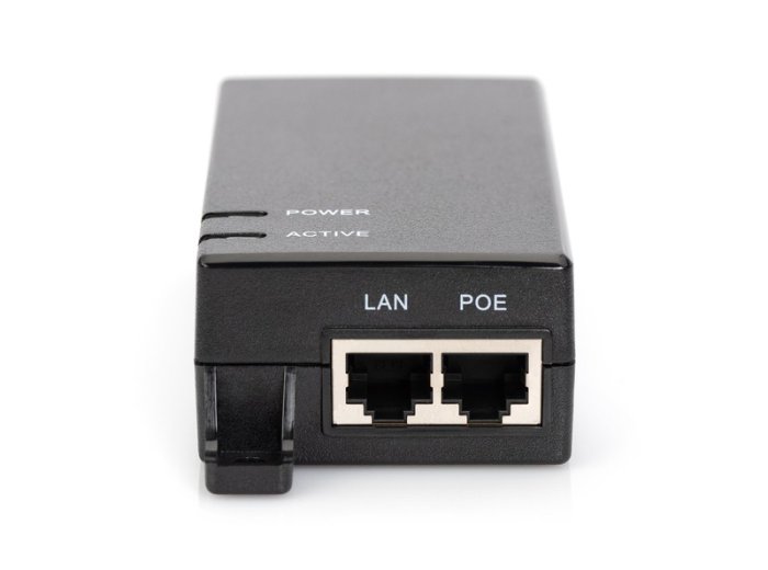 Zasilacz/Adapter PoE 802.3af, max. 48V 15.4W Gigabit 10/100/1000Mbps, aktywny