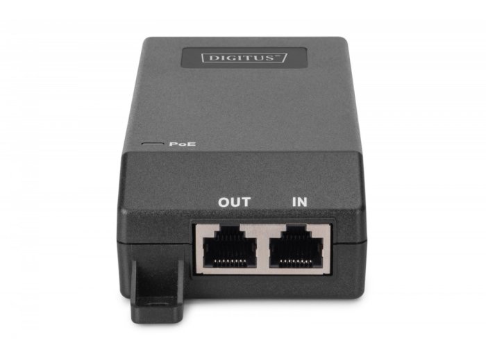 Zasilacz/Adapter PoE+ 802.3at aktywny max. 55V 30W 10/100/1000Mbps, transmisja do 100m