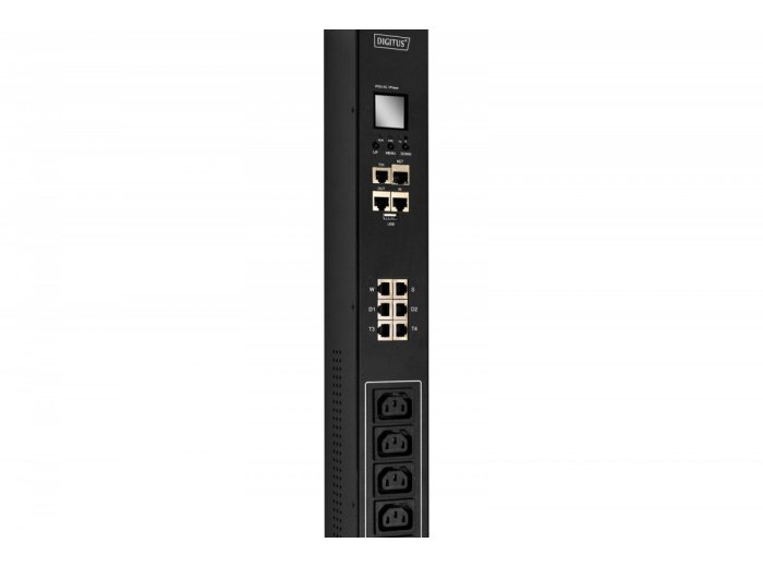 Listwa zasilająca SMART PDU, wtyk IEC 60309 16A/250V, gniazda 18xC13 10A/250V, 6xC19 16A/250V, 16A