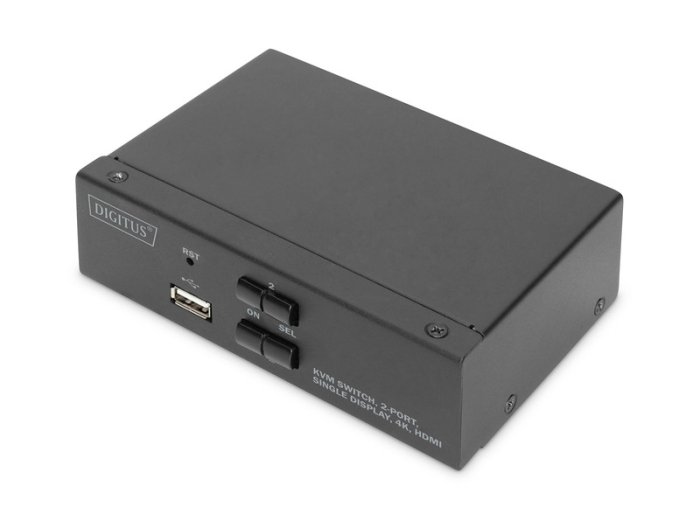 Przełącznik KVM 2 portowy HDMI, 4K 30Hz