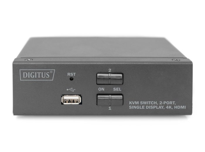 Przełącznik KVM 2 portowy HDMI, 4K 30Hz