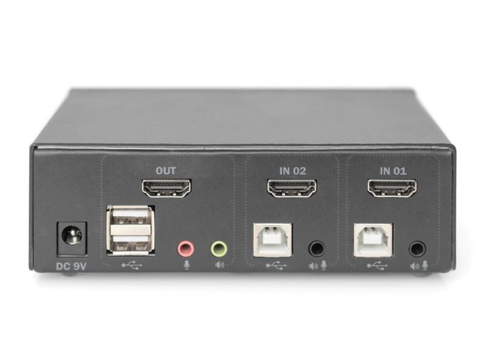 Przełącznik KVM 2 portowy HDMI, 4K 30Hz
