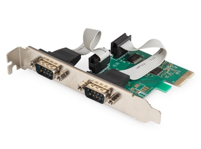 Karta rozszerzeń/Kontroler PCI Express RS232 Serial Port, 2xDB9, Chipset: ASIX99100