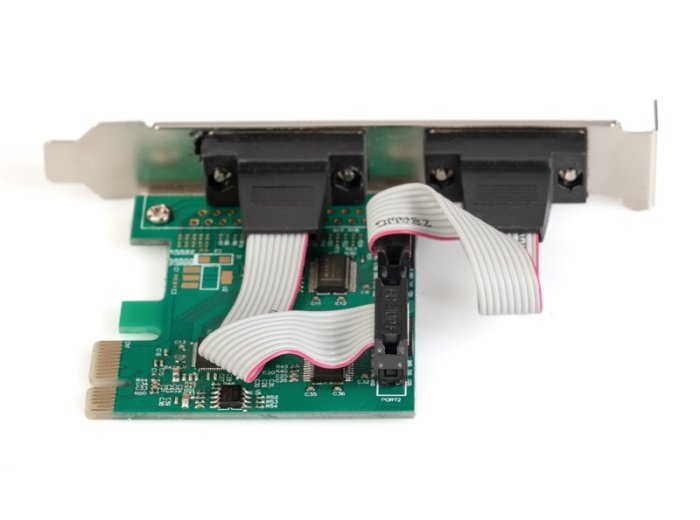 Karta rozszerzeń/Kontroler PCI Express RS232 Serial Port, 2xDB9, Chipset: ASIX99100