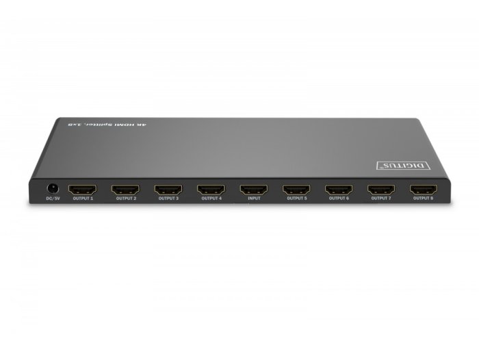 Rozdzielacz/Splitter HDMI 1x8, 4K/60Hz UHD z HDR, 18 Gbps, HDCP 2.2, EDID