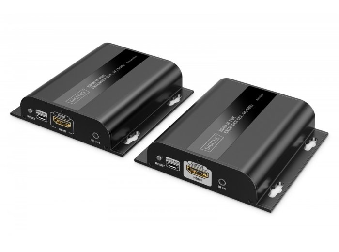 Przedłużacz (extender) po skrętce kat.6 HDMI 4K/60Hz przez IP 1G lub do 120m/200m z PoE, max. 253 odbiorniki, sterowanie IR - zestaw