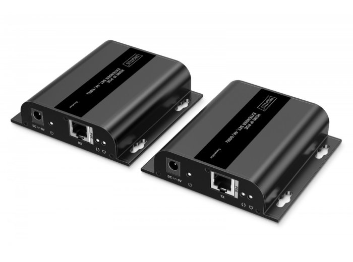 Przedłużacz (extender) po skrętce kat.6 HDMI 4K/60Hz przez IP 1G lub do 120m/200m z PoE, max. 253 odbiorniki, sterowanie IR - zestaw