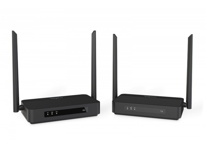 Przedłużacz / Extender HDMI bezprzewodowy z KVM do 100m | UHD 4K@60Hz | Audio | Niskie opóźnienie 16ms (Zestaw)