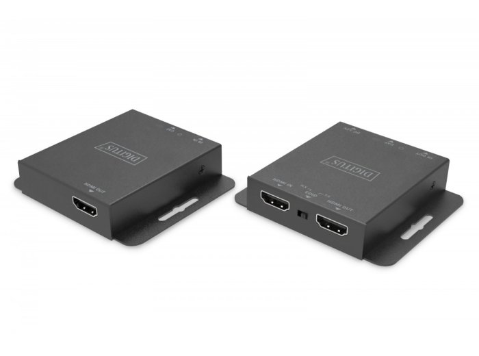 Przedłużacz/Extender HDMI 4K 30Hz 70m po skrętce Cat.5e/6/7/8 HDCP 1.4 EDID IR PoC, zestaw