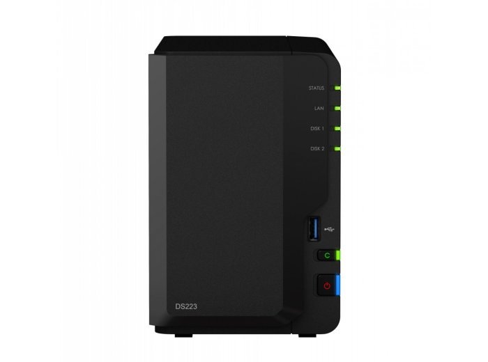 Serwer NAS DS223 2x0HDD 2GB 4x1.7Ghz 1xGbE 3xUSB