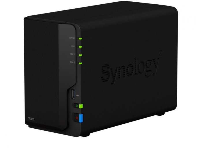 Serwer NAS DS223 2x0HDD 2GB 4x1.7Ghz 1xGbE 3xUSB