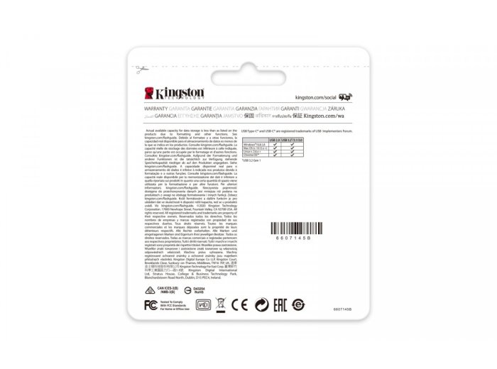 Pendrive DT70/256GB USB-C 3.2 Gen1