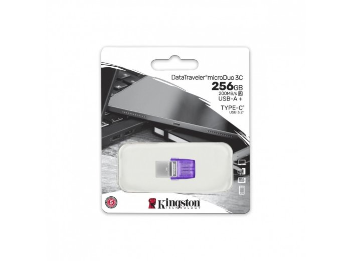 Pendrive USB Data Traveler MicroDuo 3C G3 256GB USB-A/USB-C